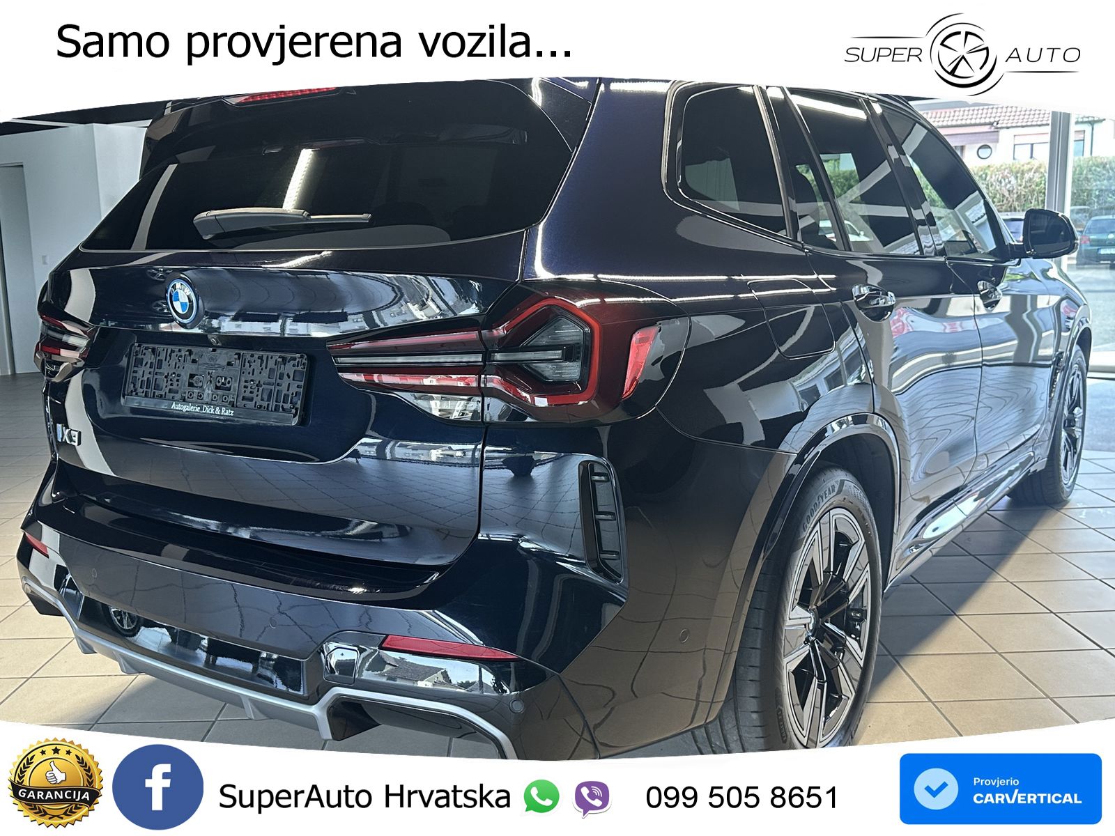 BMW iX3 80 kWh (286 KS) M Sport LED+GR SJED+ACC
