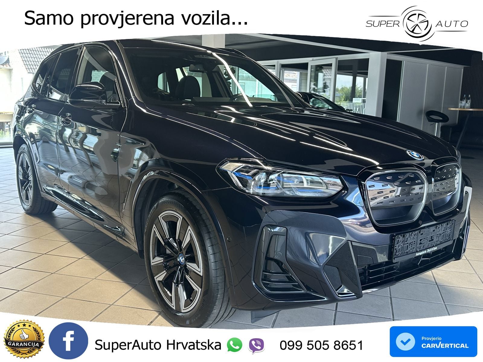 BMW iX3 80 kWh (286 KS) M Sport LED+GR SJED+ACC