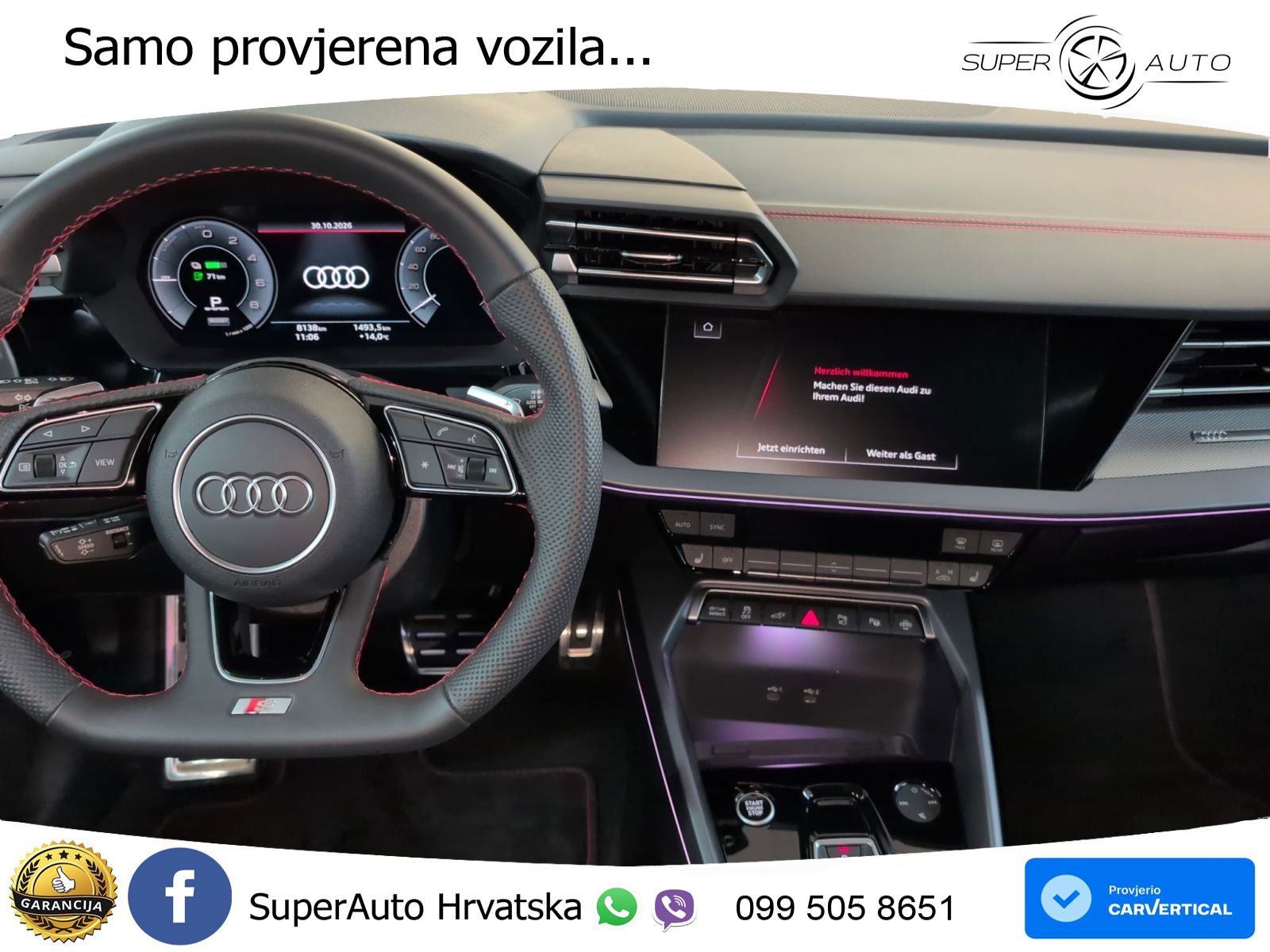 Audi A3 45 TFSIe (272 KS) S tronic S line LED+GR SJED+ACC