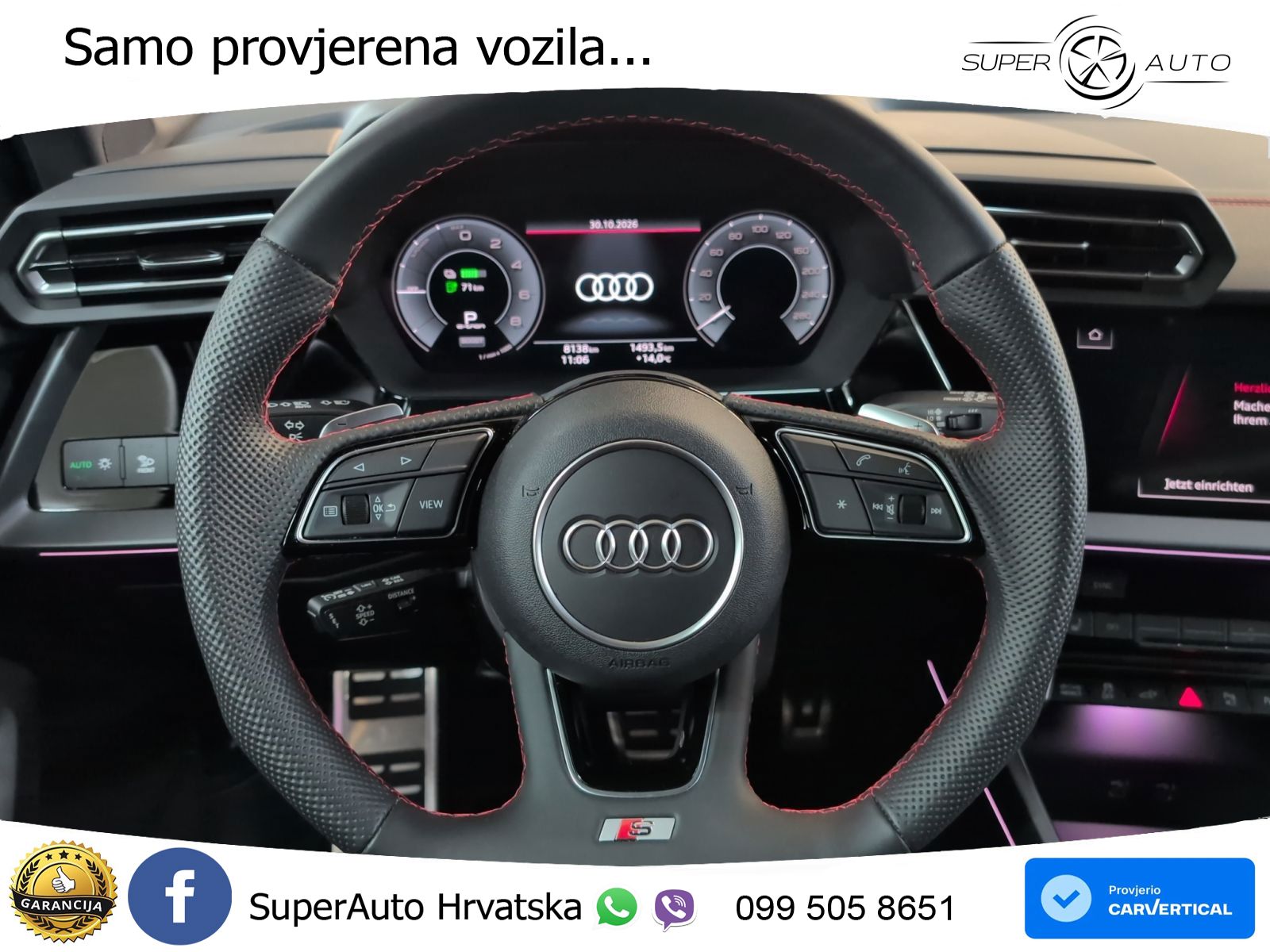 Audi A3 45 TFSIe (272 KS) S tronic S line LED+GR SJED+ACC