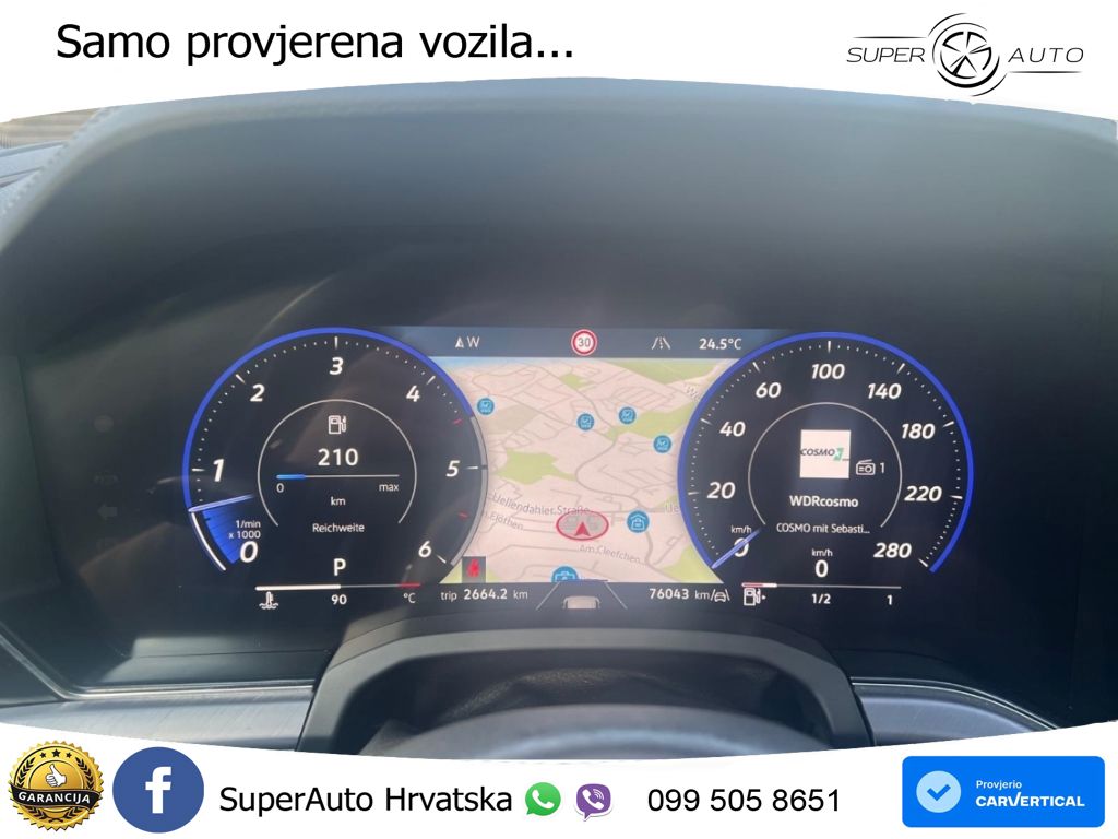 Volkswagen Touareg 3.0 V6 TDI (286 KS) 4MOTION Tiptronic ZRAČNI+ACC+GR SJED+KAM+PANO