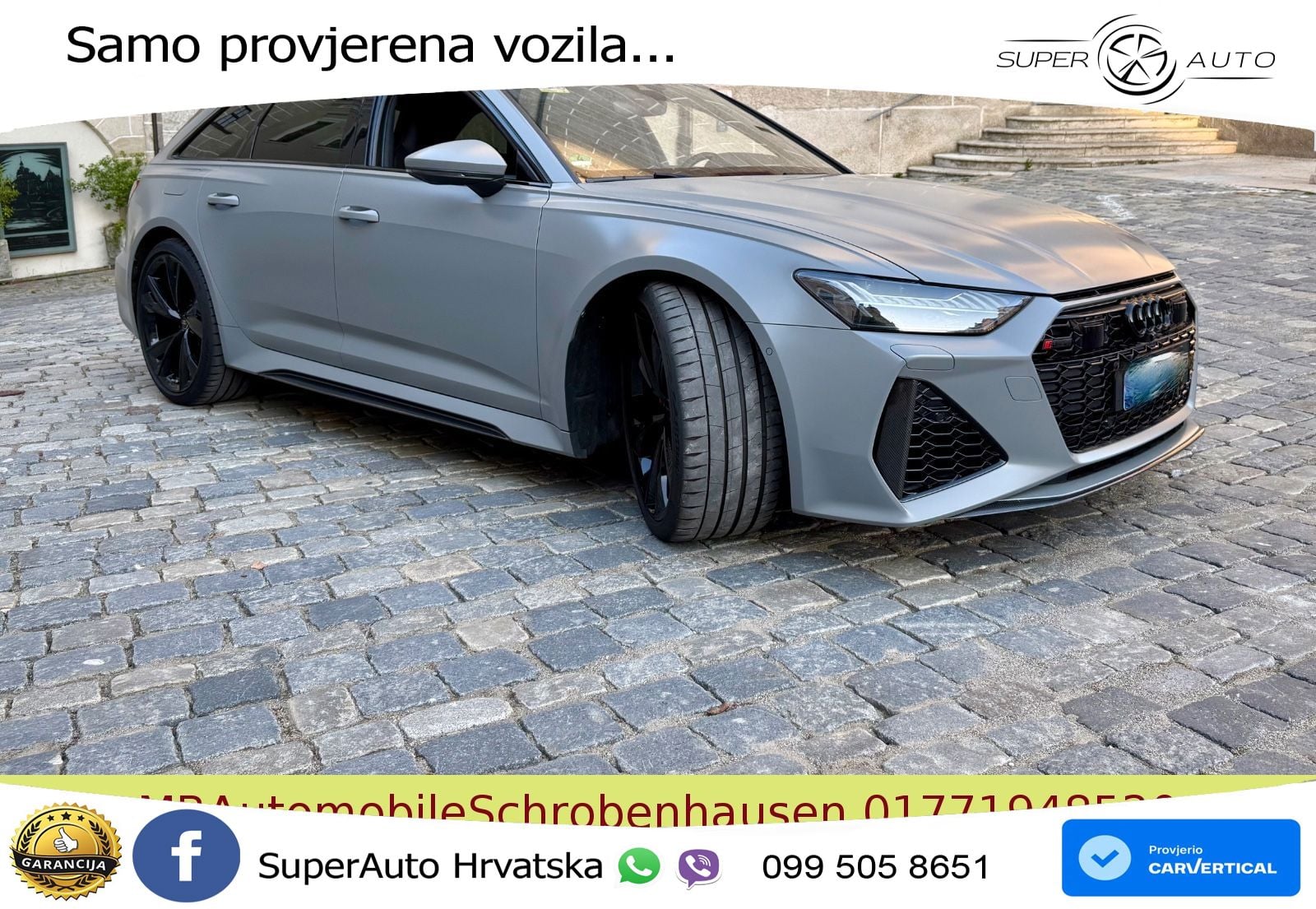 Audi RS6 Avant 4.0 TFSI V8 (600 KS) quattro Tiptronic LED+GR SJED+ACC