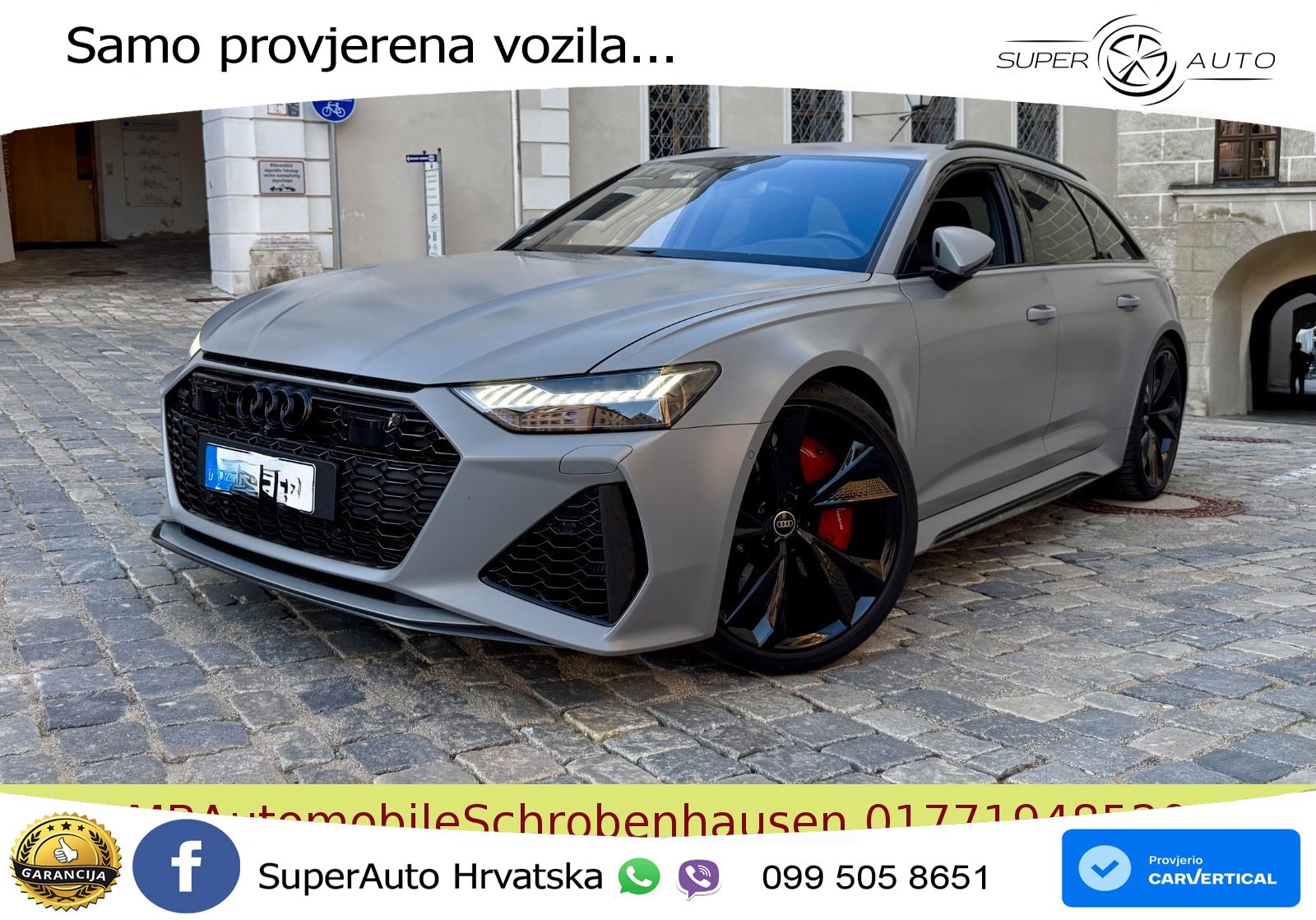 Audi RS6 Avant 4.0 TFSI V8 (600 KS) quattro Tiptronic LED+GR SJED+ACC