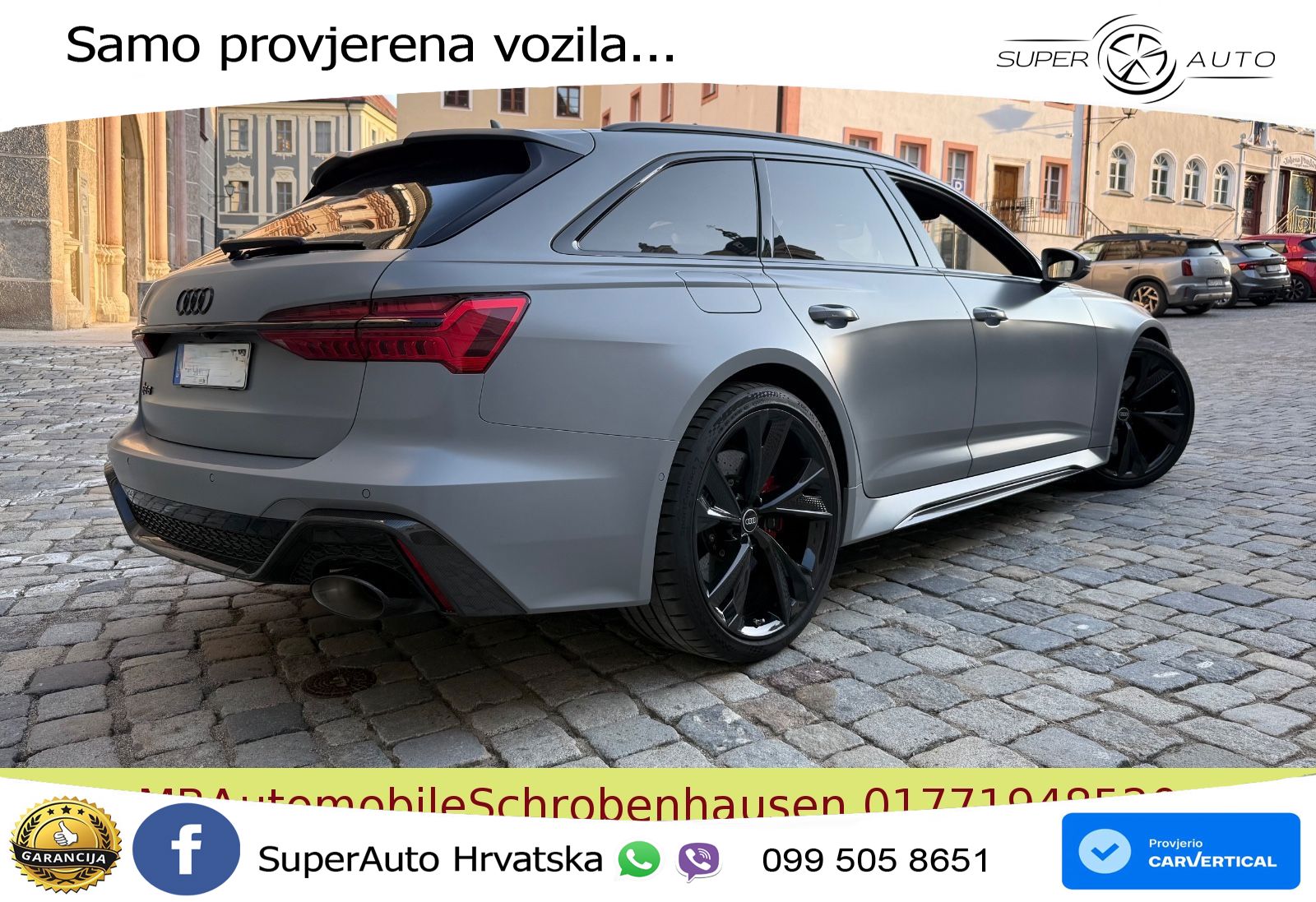 Audi RS6 Avant 4.0 TFSI V8 (600 KS) quattro Tiptronic LED+GR SJED+ACC