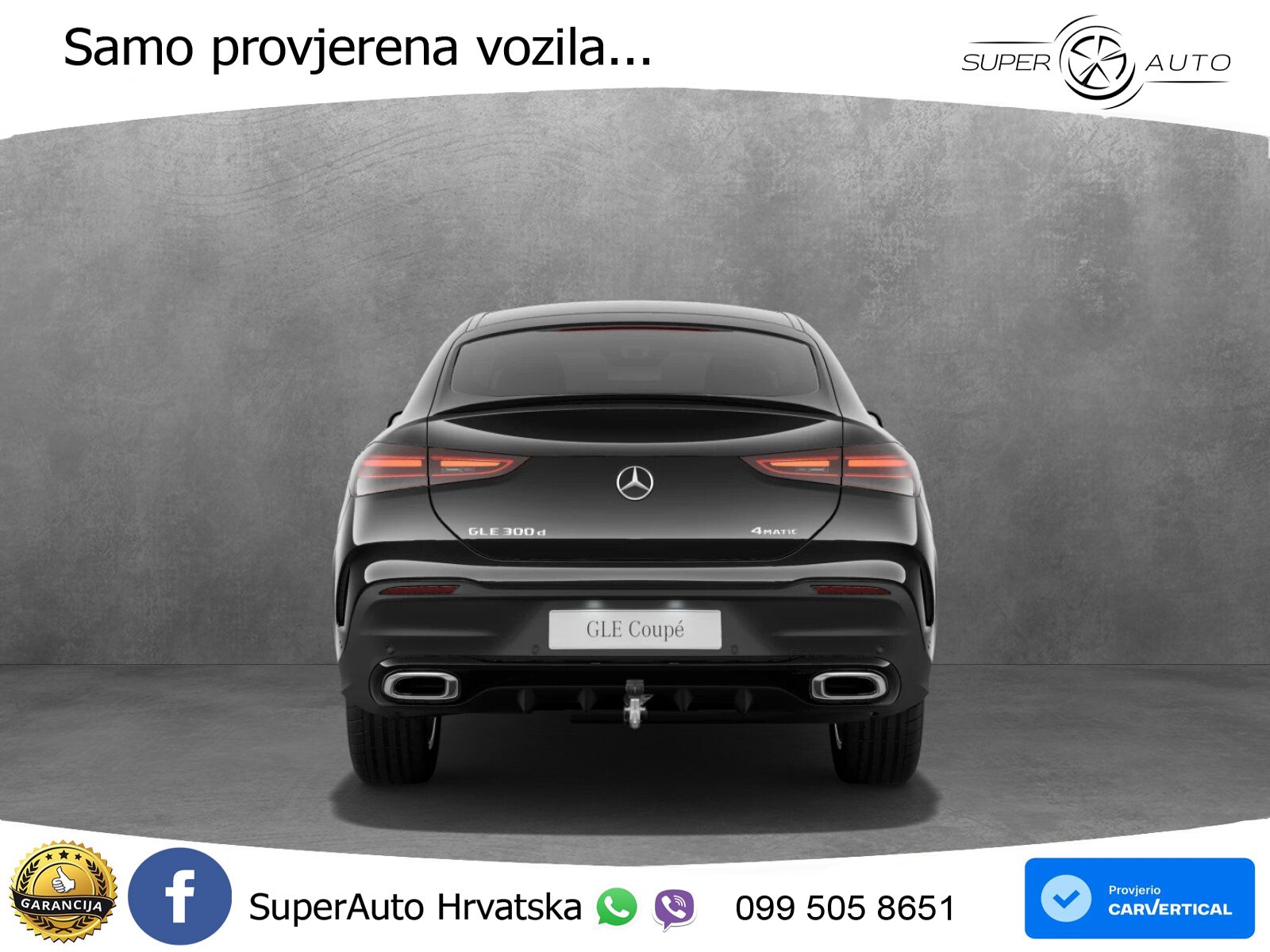 Mercedes GLE Coupe 300d (269 KS) EQ Boost 4MATIC 9G-TRONIC AMG ZRAČNI+ACC+GR SJED+360+PANO