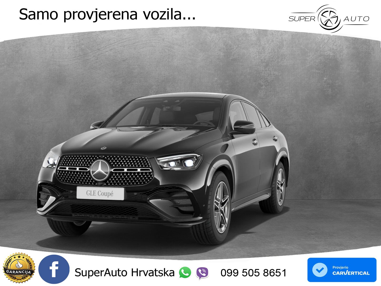 Mercedes GLE Coupe 300d (269 KS) EQ Boost 4MATIC 9G-TRONIC AMG ZRAČNI+ACC+GR SJED+360+PANO
