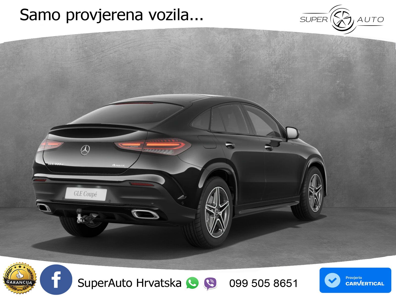 Mercedes GLE Coupe 300d (269 KS) EQ Boost 4MATIC 9G-TRONIC AMG ZRAČNI+ACC+GR SJED+360+PANO
