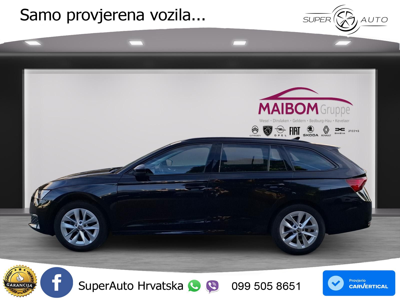 Škoda Octavia Combi 2.0 TDI (150 KS) DSG Selection MATRIX+GR SJED+KAM