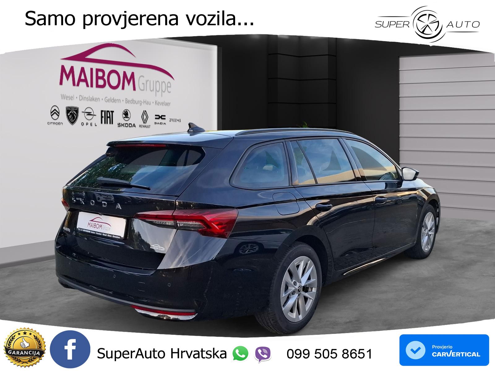 Škoda Octavia Combi 2.0 TDI (150 KS) DSG Selection MATRIX+GR SJED+KAM
