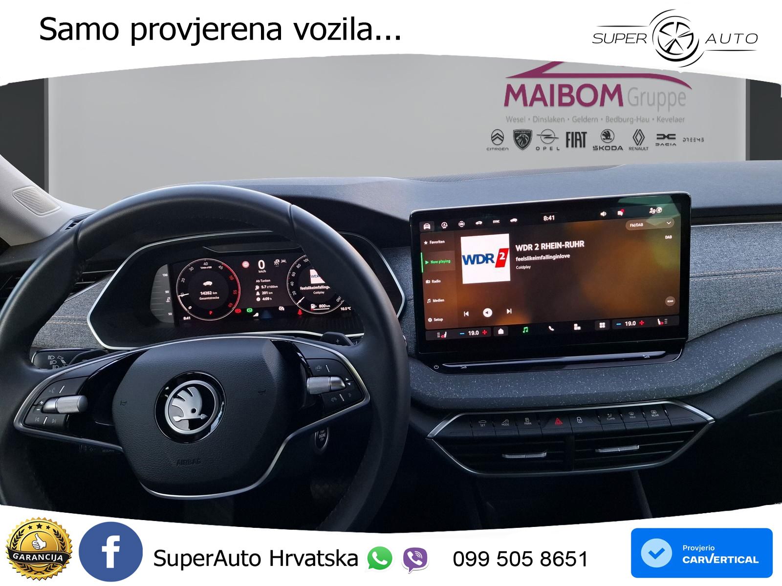 Škoda Octavia Combi 2.0 TDI (150 KS) DSG Selection MATRIX+GR SJED+KAM