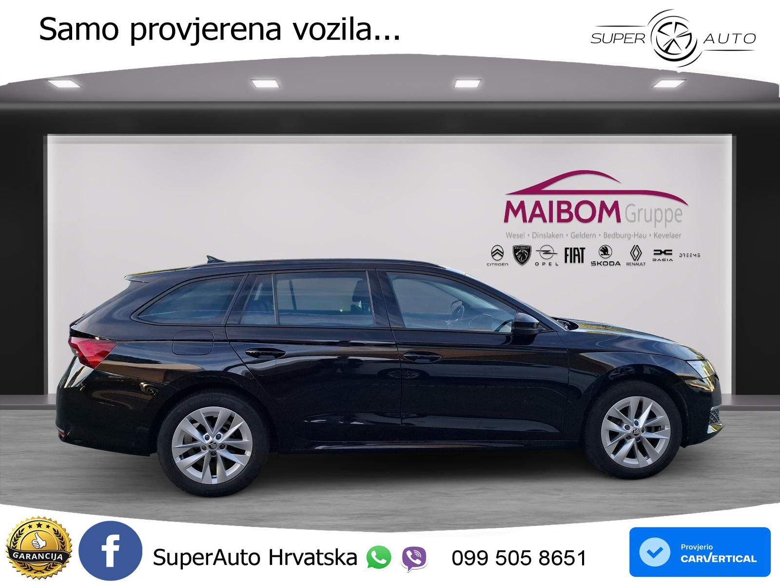 Škoda Octavia Combi 2.0 TDI (150 KS) DSG Selection MATRIX+GR SJED+KAM