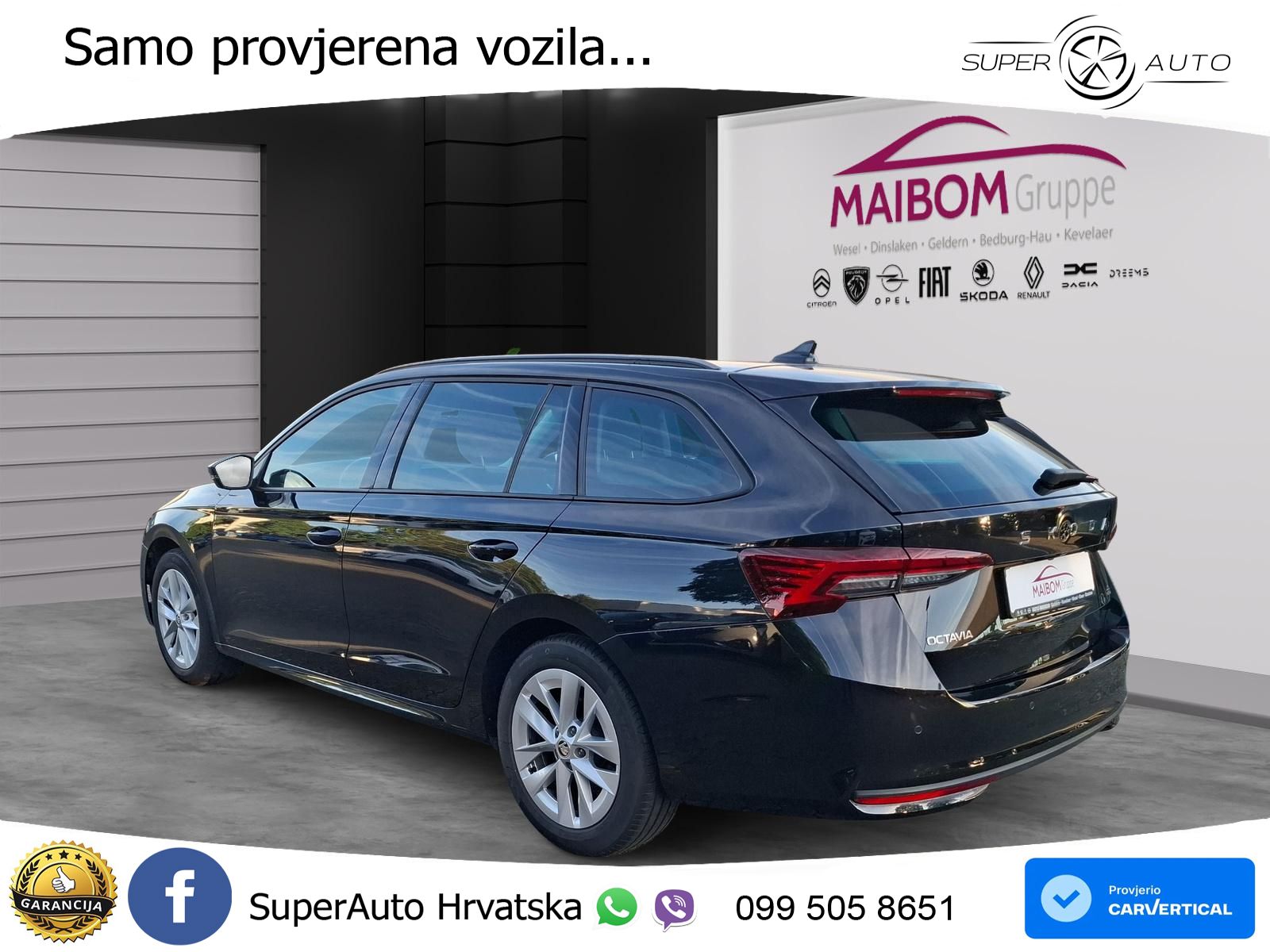 Škoda Octavia Combi 2.0 TDI (150 KS) DSG Selection MATRIX+GR SJED+KAM