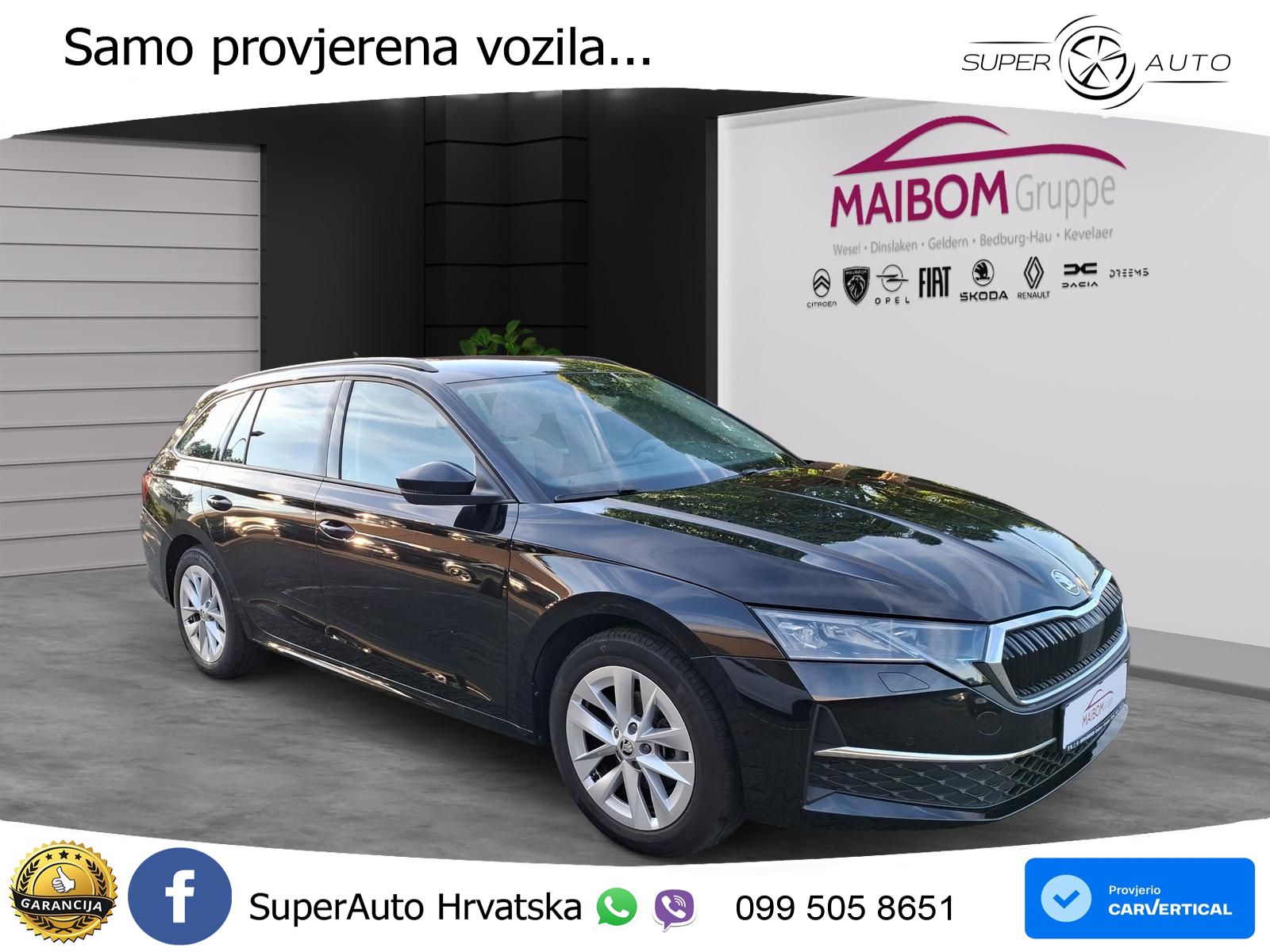 Škoda Octavia Combi 2.0 TDI (150 KS) DSG Selection MATRIX+GR SJED+KAM
