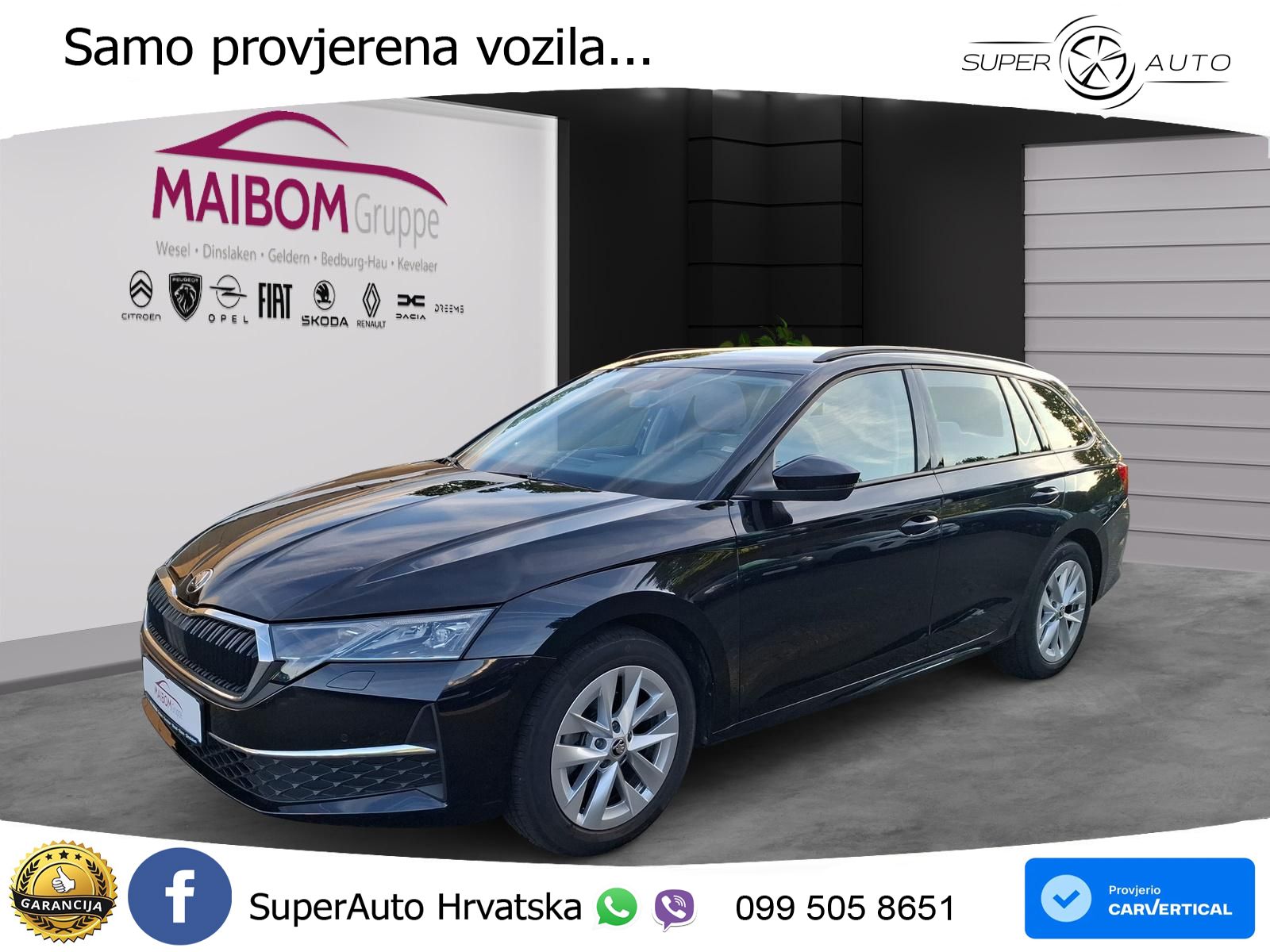 Škoda Octavia Combi 2.0 TDI (150 KS) DSG Selection MATRIX+GR SJED+KAM
