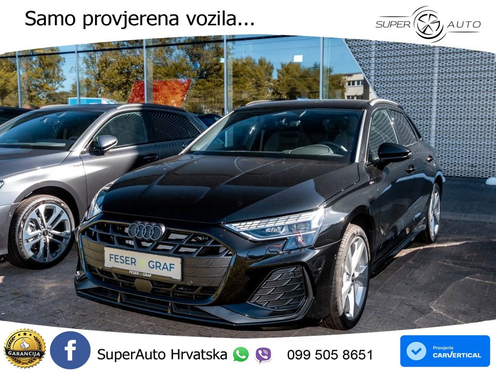 Audi A3 35 TFSI (150 KS) S tronic 2x S line LED+GR SJED+ACC