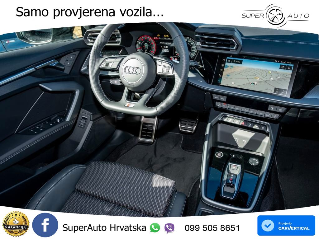 Audi A3 35 TFSI (150 KS) S tronic 2x S line LED+GR SJED+ACC
