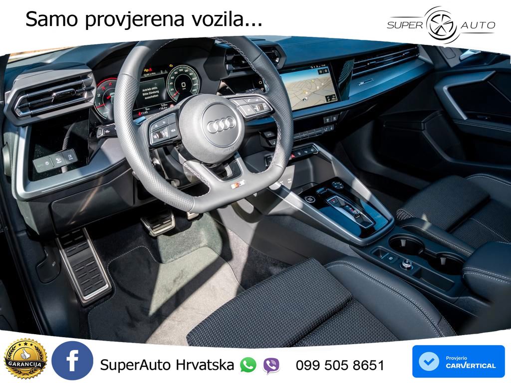 Audi A3 35 TFSI (150 KS) S tronic 2x S line LED+GR SJED+ACC