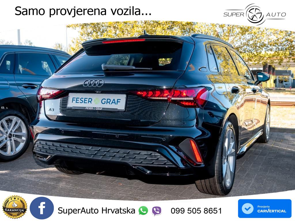 Audi A3 35 TFSI (150 KS) S tronic 2x S line LED+GR SJED+ACC