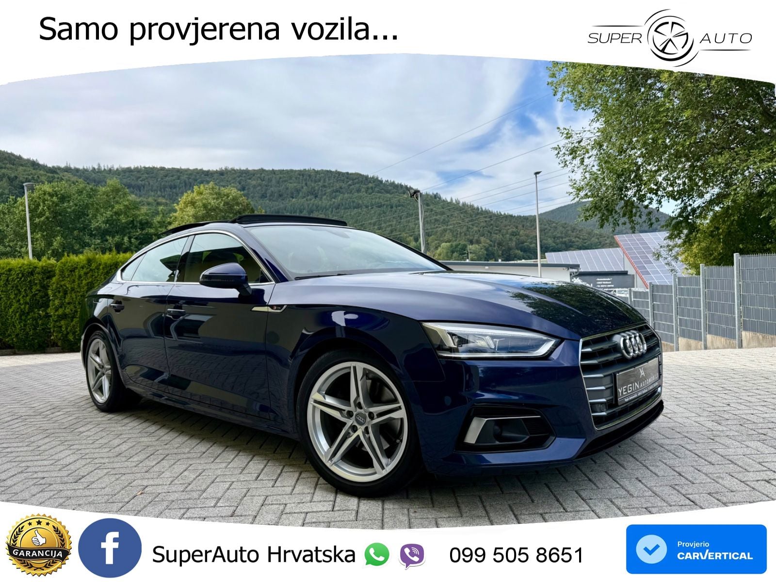 Audi A5 Sportback 40 TFSI (190 KS) S tronic S line LED+GR SJED+ACC