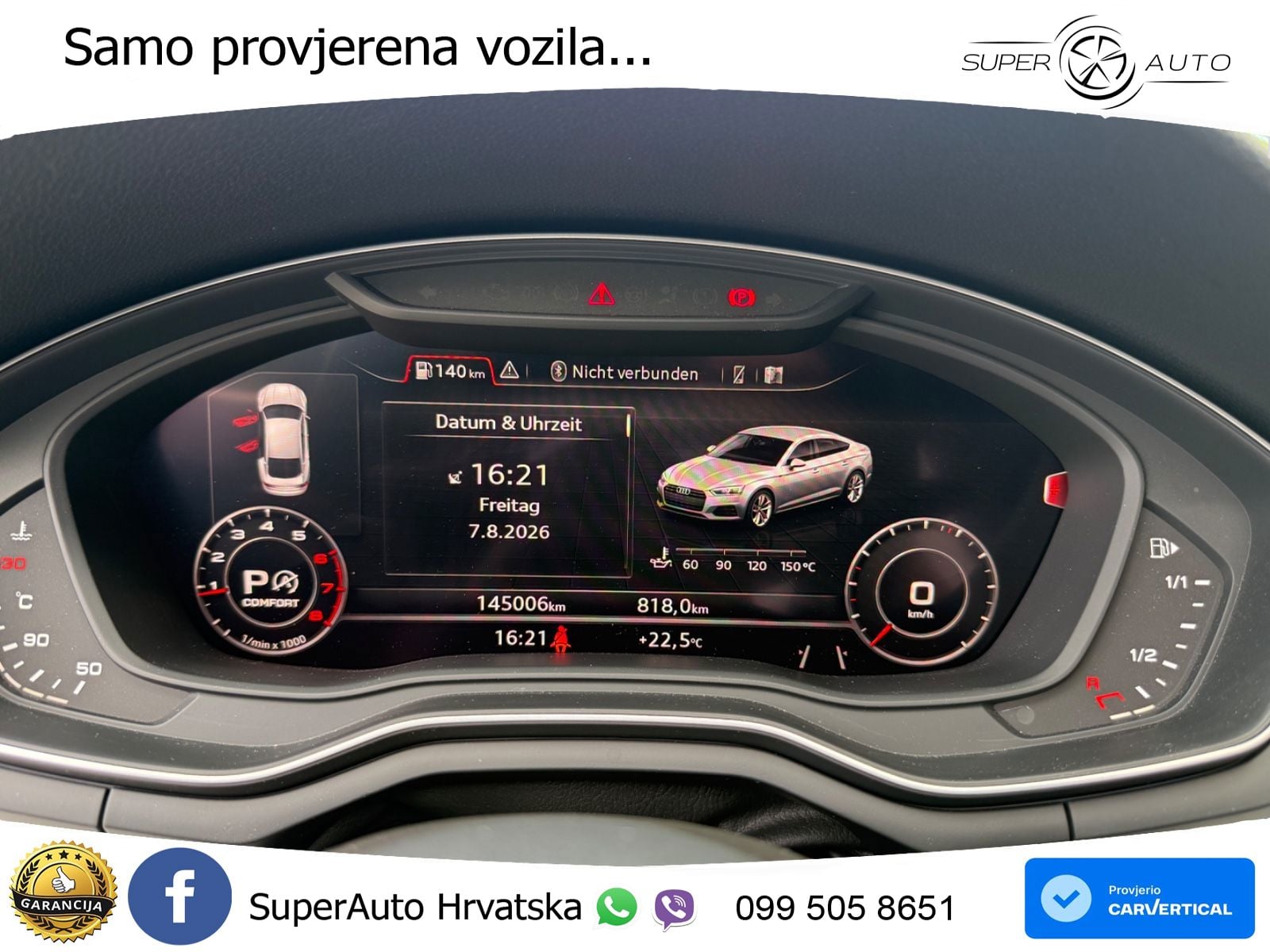 Audi A5 Sportback 40 TFSI (190 KS) S tronic S line LED+GR SJED+ACC