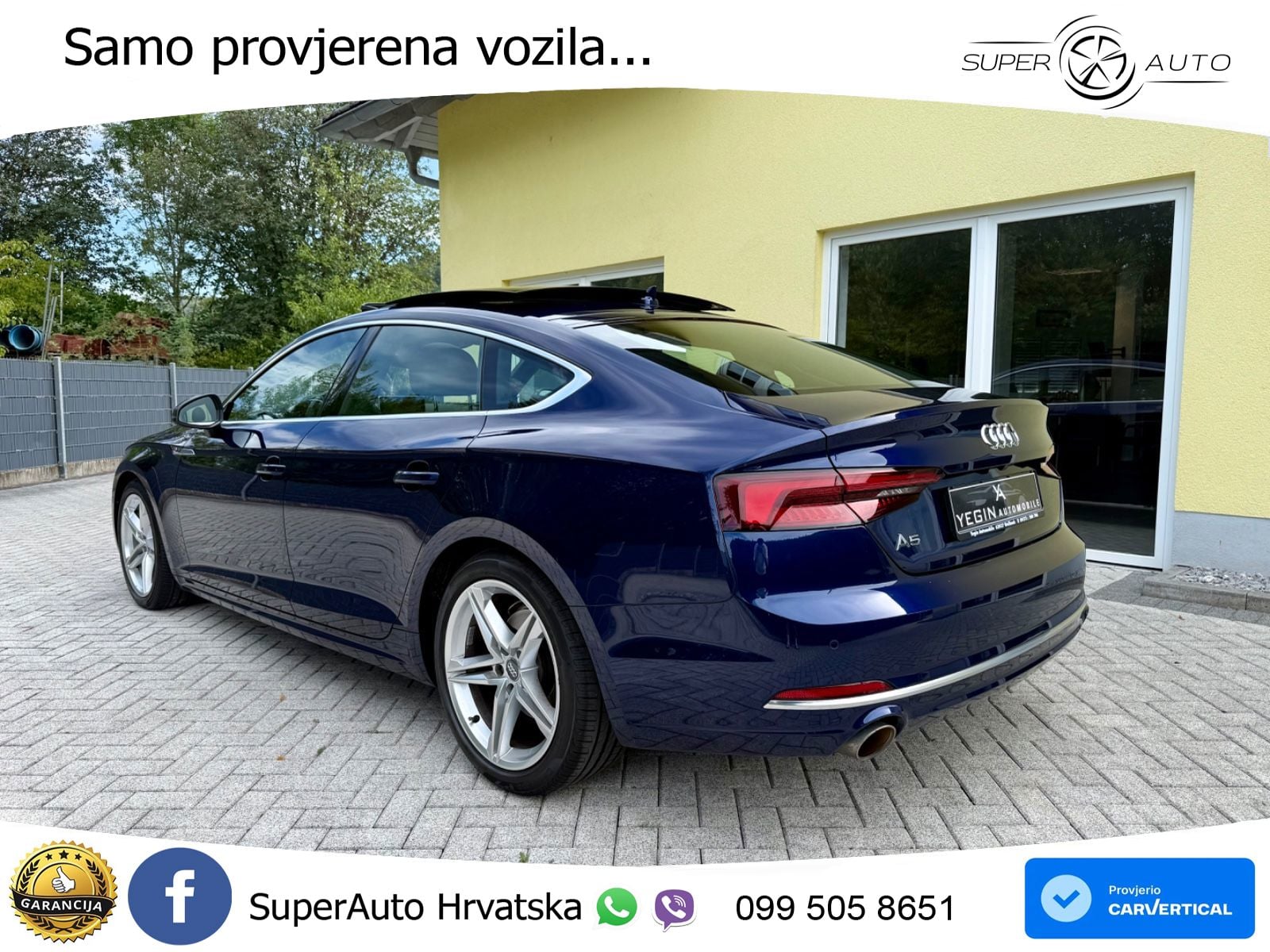 Audi A5 Sportback 40 TFSI (190 KS) S tronic S line LED+GR SJED+ACC