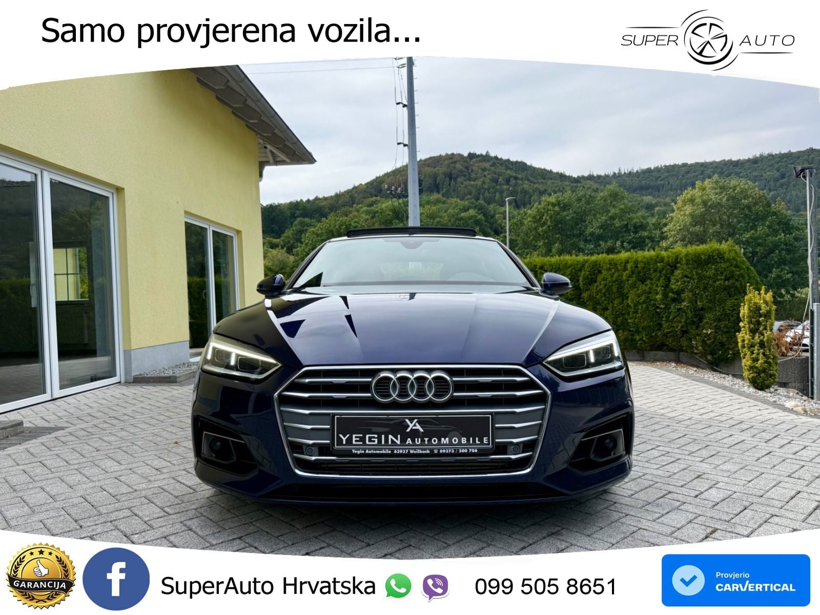 Audi A5 Sportback 40 TFSI (190 KS) S tronic S line LED+GR SJED+ACC