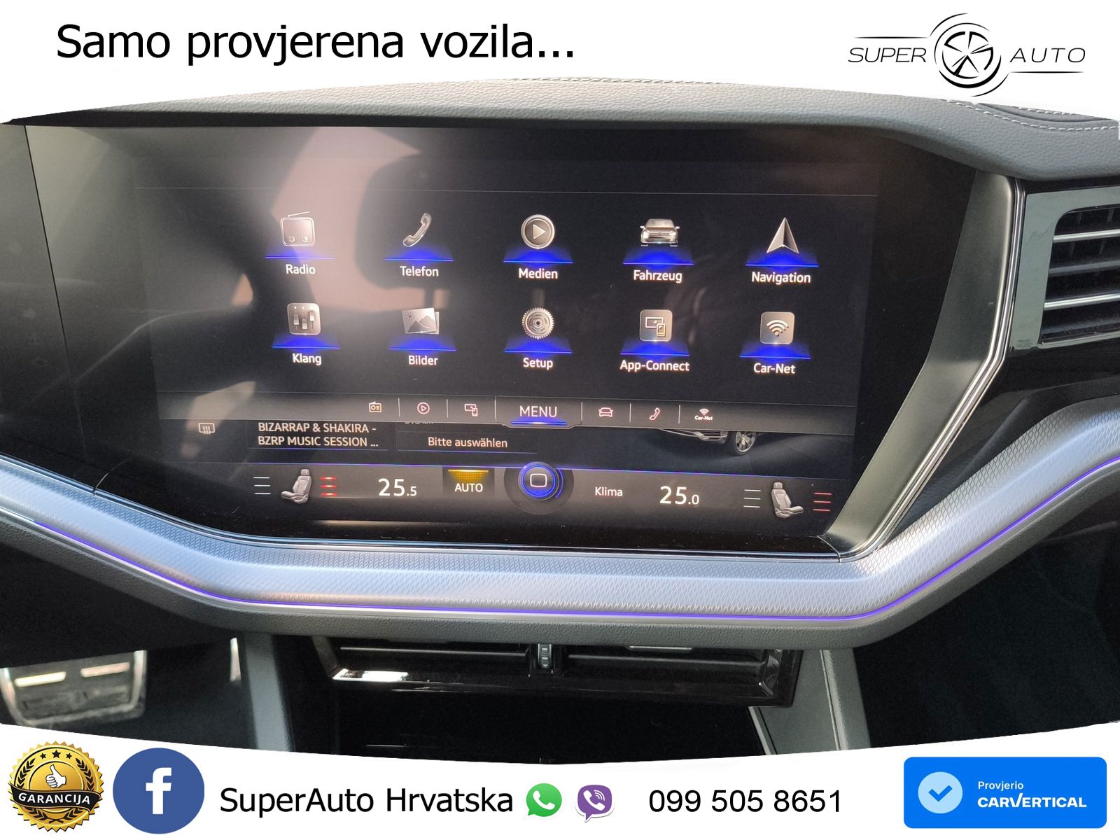 Volkswagen Touareg 3.0 V6 TDI (286 KS) 4MOTION Tiptronic R-Line ZRAČNI+ACC+4xGR SJED+KAM