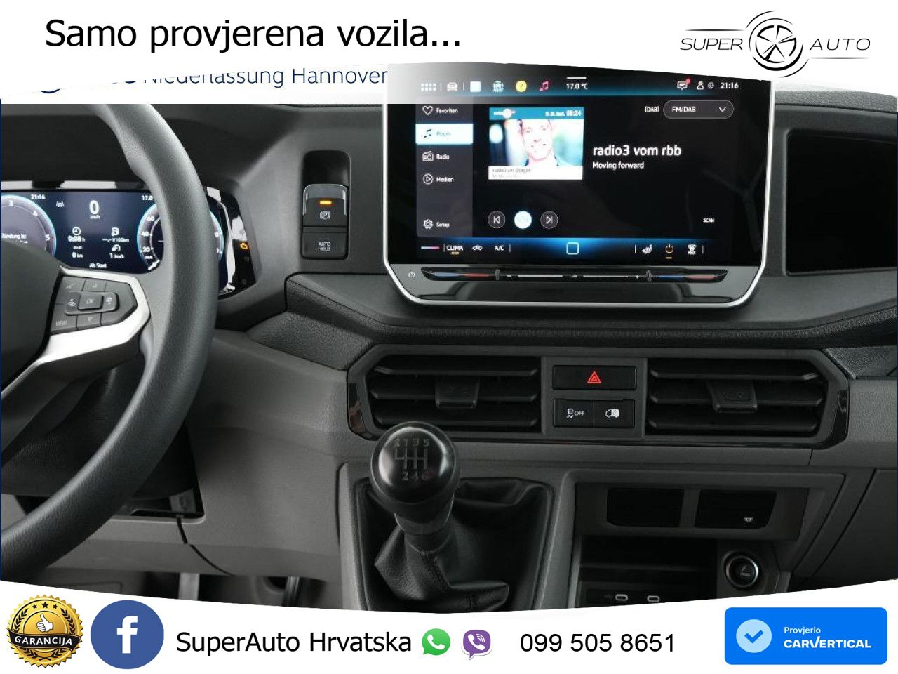 Volkswagen Crafter 35 Kasten LRHD AHK Kamera 270 ?Tür PDC 177 KS