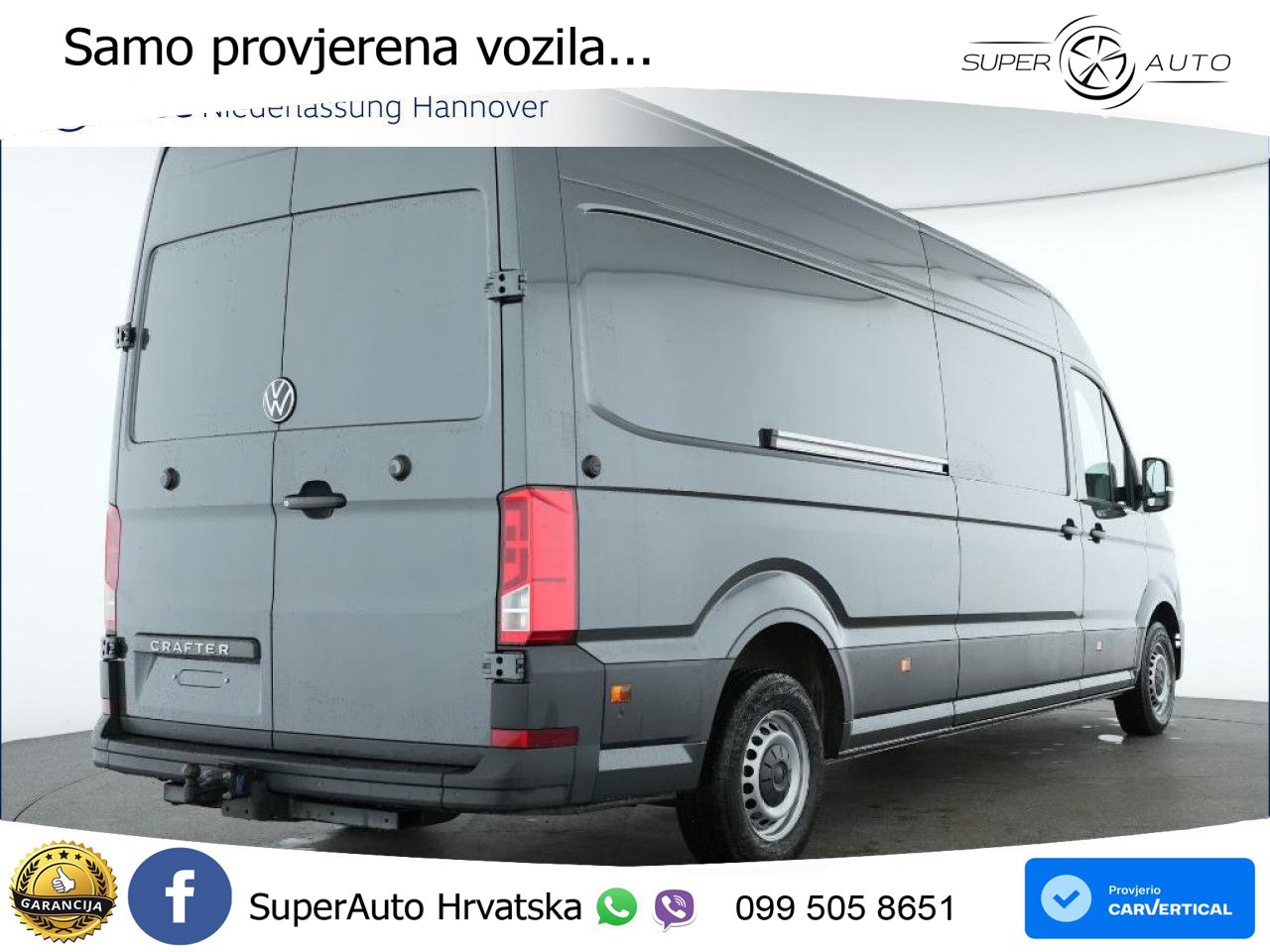 Volkswagen Crafter 35 Kasten LRHD AHK Kamera 270 ?Tür PDC 177 KS