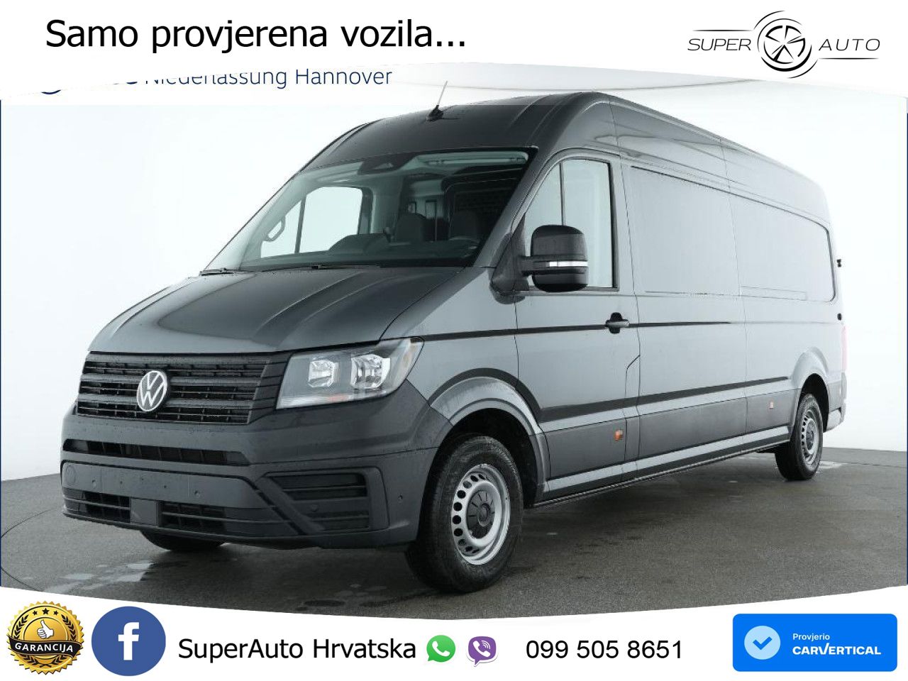 Volkswagen Crafter 35 Kasten LRHD AHK Kamera 270 ?Tür PDC 177 KS
