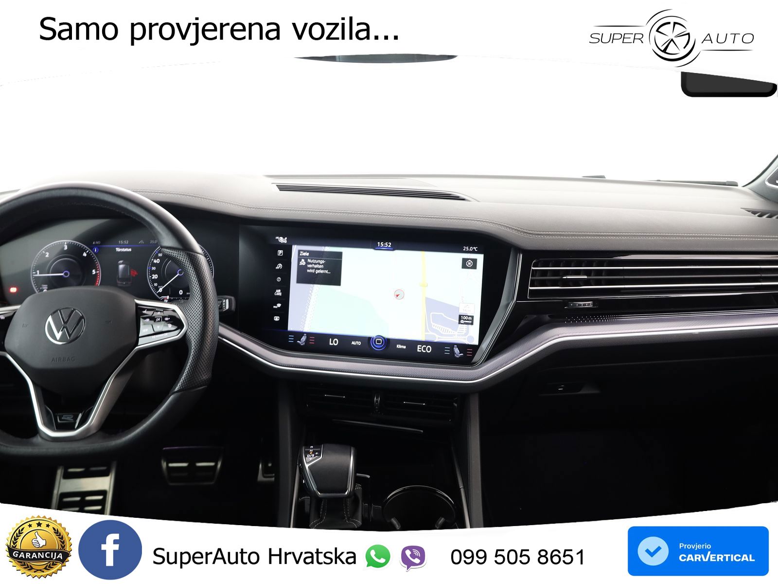 Volkswagen Touareg 3.0 V6 TDI (286 KS) 4MOTION Tiptronic R-Line ZRAČNI+ACC+GR SJED+KAM+PANO