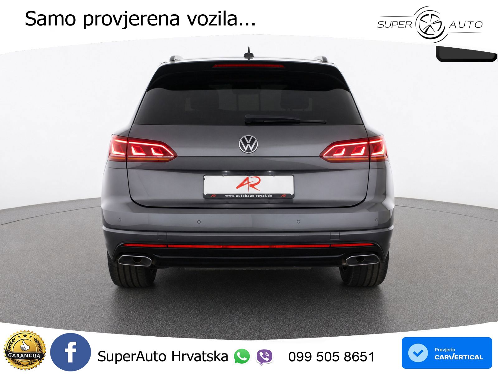 Volkswagen Touareg 3.0 V6 TDI (286 KS) 4MOTION Tiptronic R-Line ZRAČNI+ACC+GR SJED+KAM+PANO