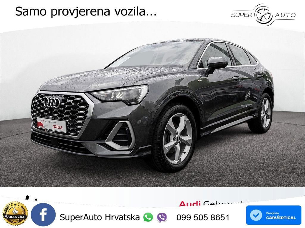 Audi Q3 Sportback 35 TDI (150 KS) S tronic S line LED+GR SJED+ACC