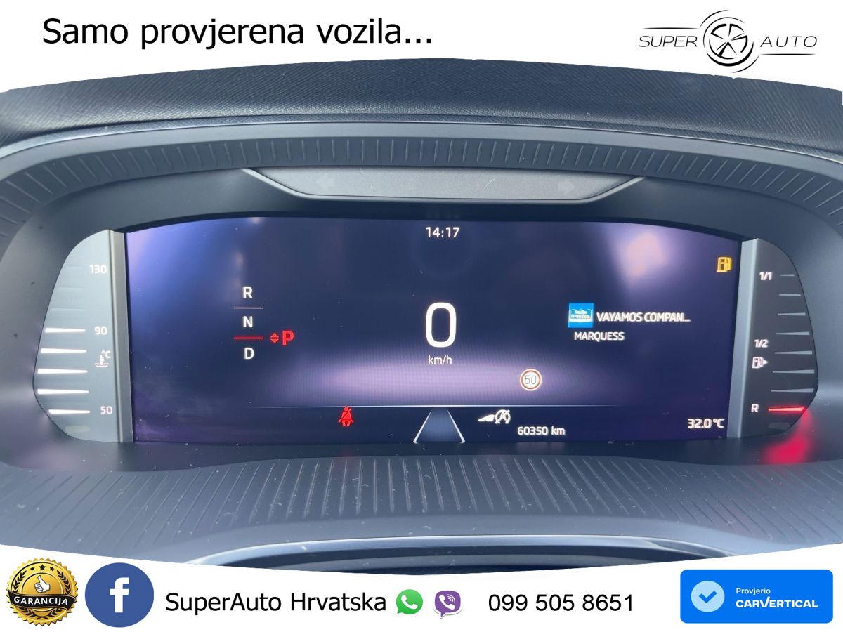 Škoda Octavia Combi 1.5 TSI (150 KS) DSG LED+GR SJED+ACC