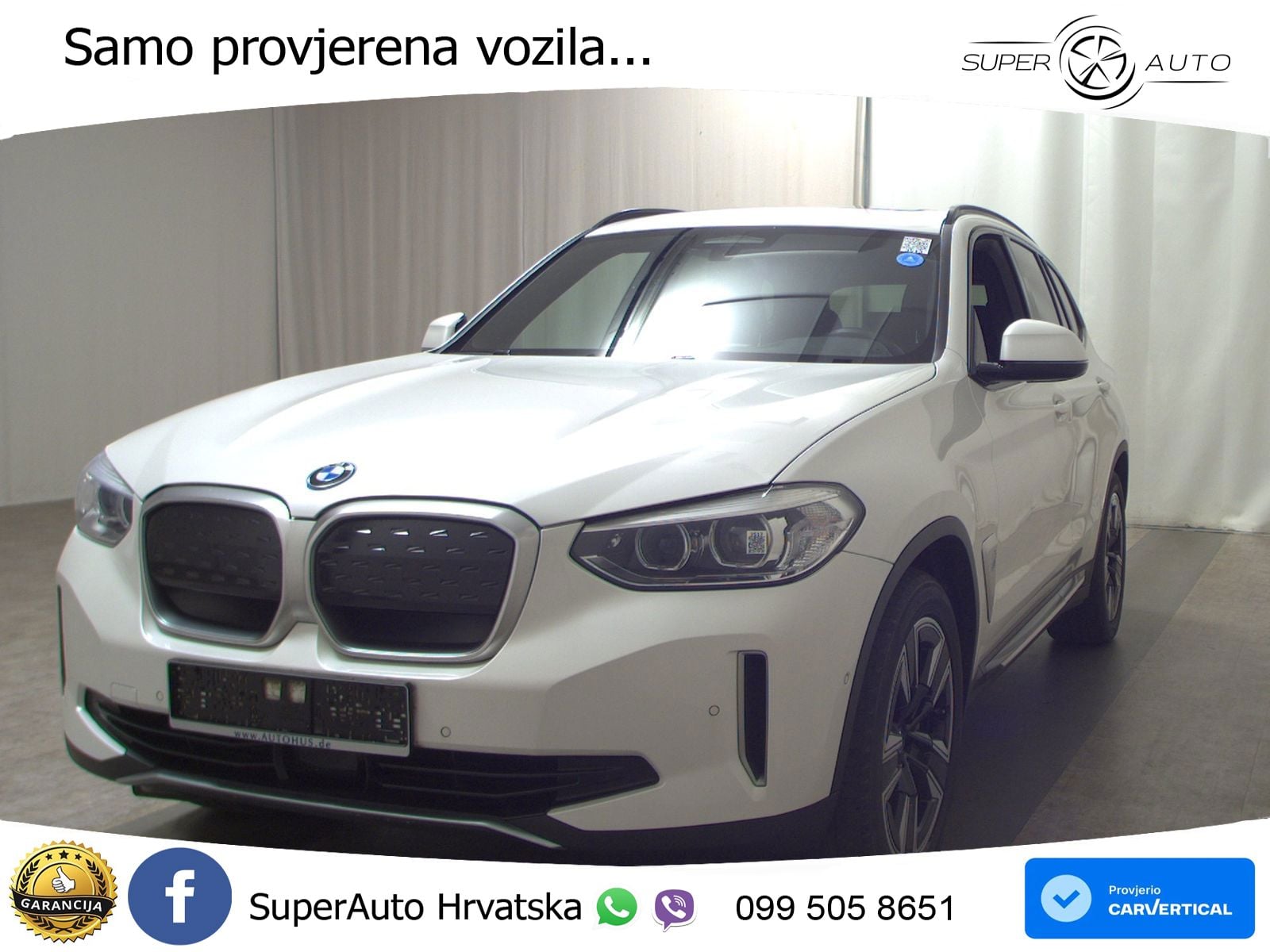 BMW iX3 80 kWh (286 KS) LED+GR SJED+ACC