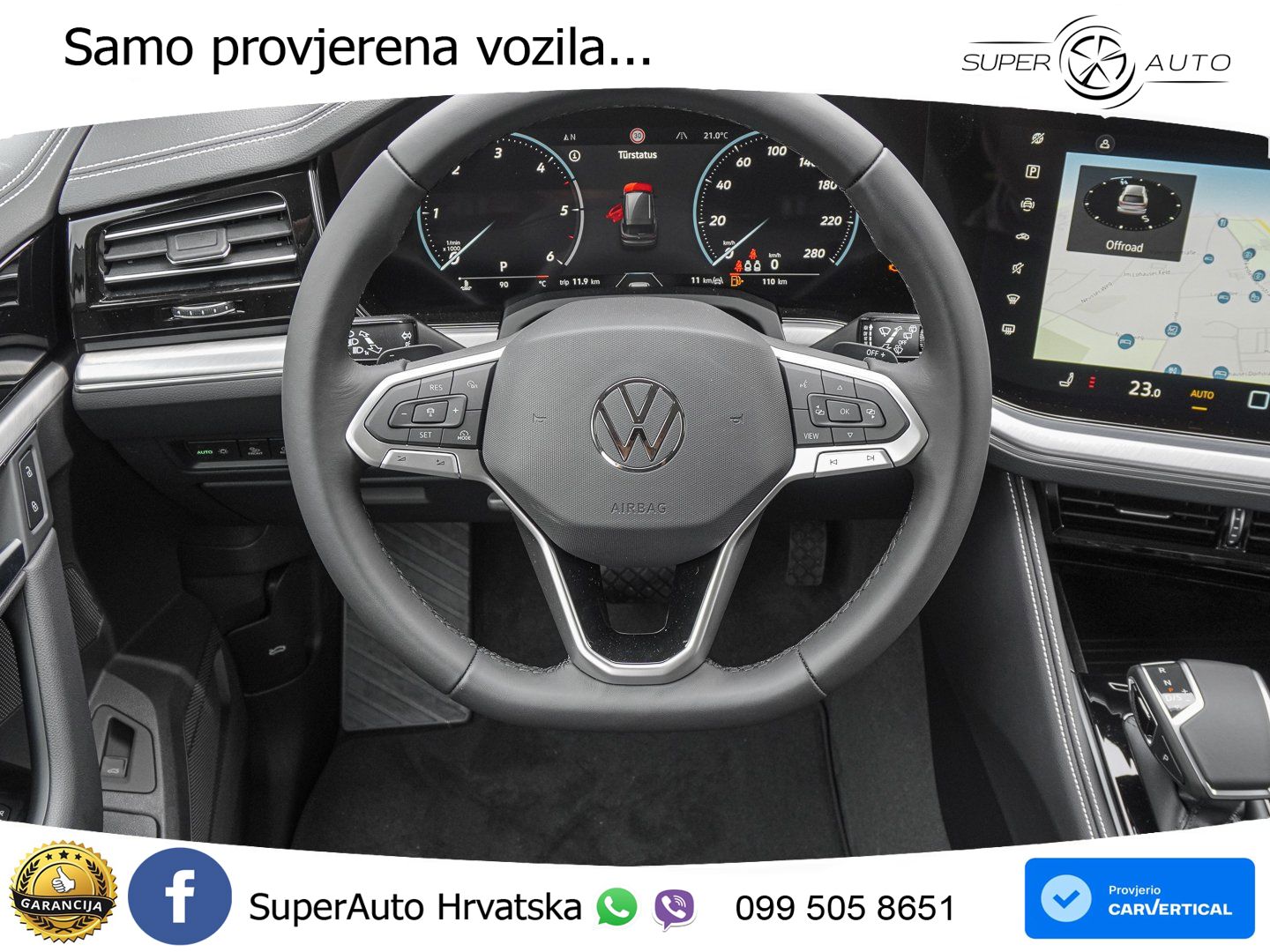 Volkswagen Touareg 3.0 V6 TDI (286 KS) 4MOTION Tiptronic ZRAČNI+ACC+GR SJED+KAM