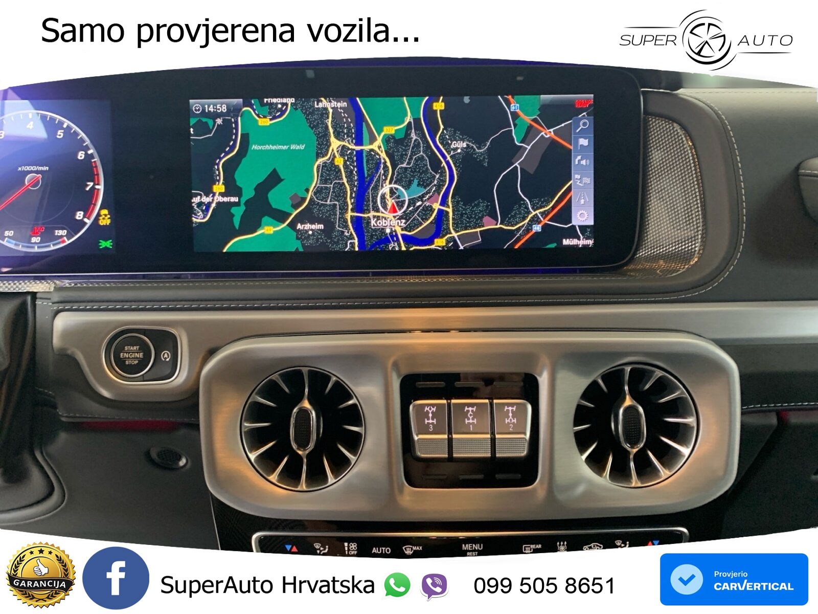 Mercedes G 500 Long V8 (422 KS) 4MATIC 9G-TRONIC LED+GR SJED+ACC