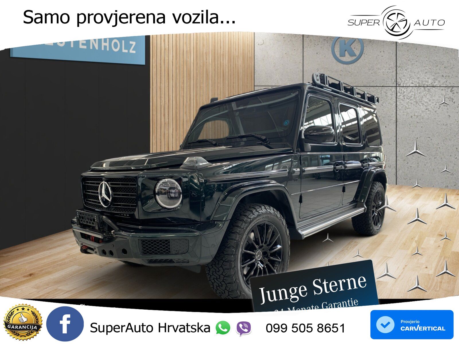 Mercedes G 500 Long V8 (422 KS) 4MATIC 9G-TRONIC LED+GR SJED+ACC