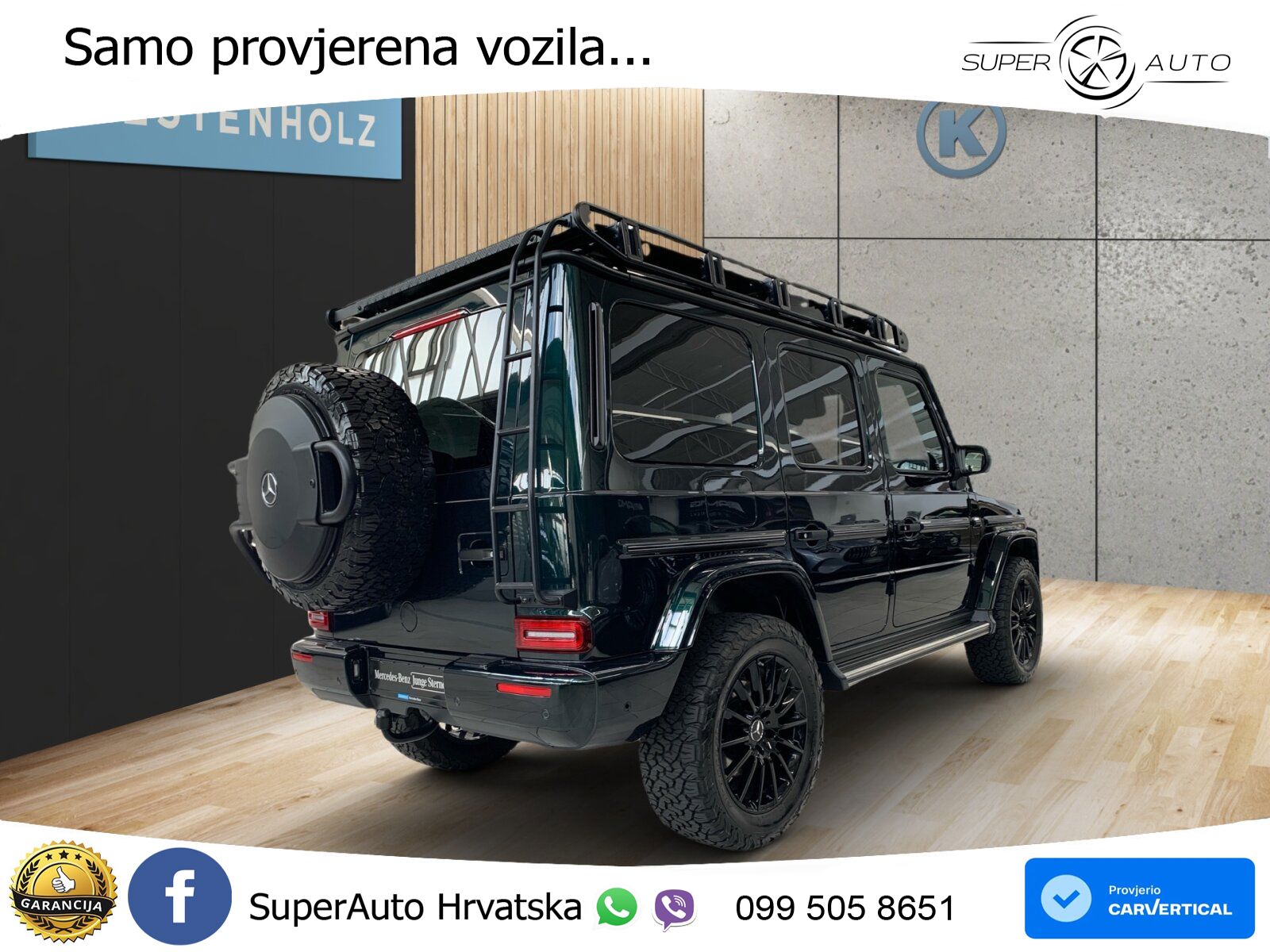 Mercedes G 500 Long V8 (422 KS) 4MATIC 9G-TRONIC LED+GR SJED+ACC