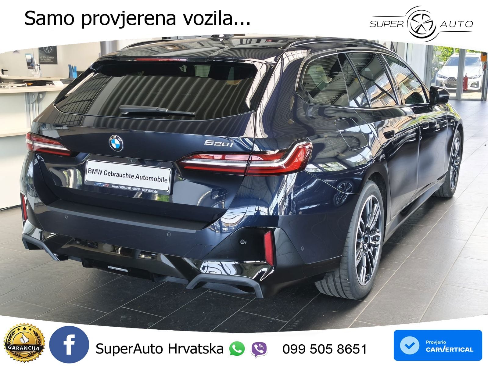BMW 520i Touring (208 KS) Steptronic M Sport LED+GR SJED+ACC
