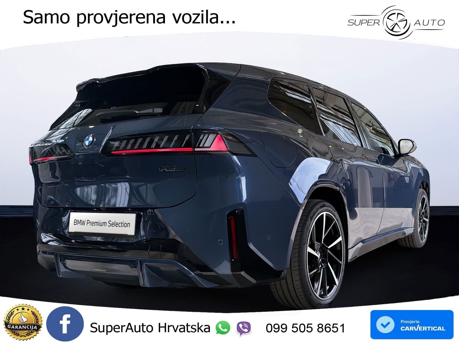 BMW iX3 50 108.7 kWh (469 KS) xDrive M Sport LED+GR SJED+ACC