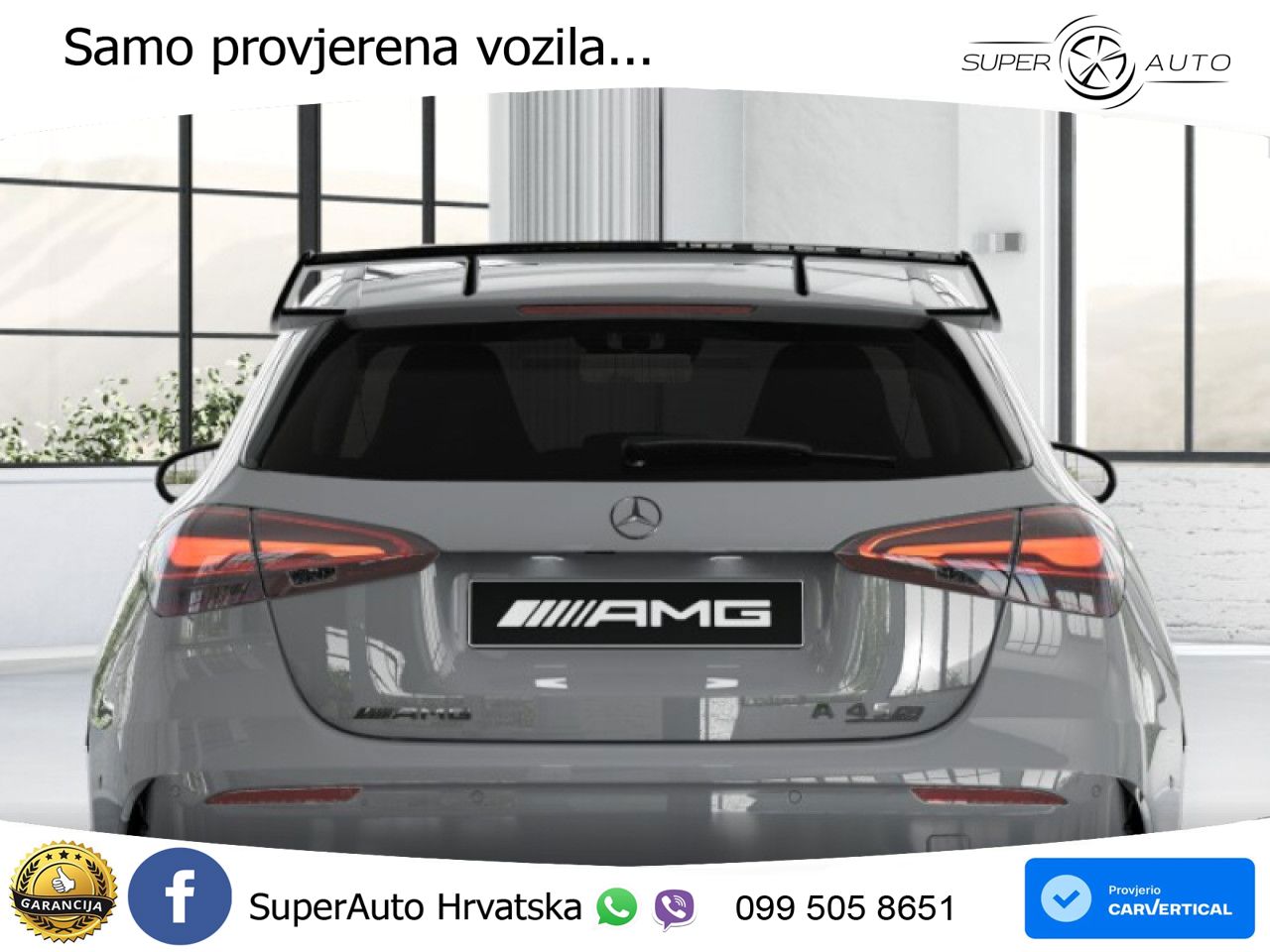 Mercedes-Benz AMG A 45 S 4MATIC+ AMG SPEEDSHIFT DCT 8G ACC+GR SJED+360+PANO