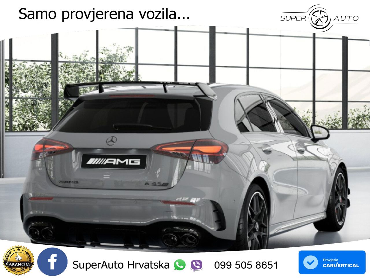 Mercedes-Benz AMG A 45 S 4MATIC+ AMG SPEEDSHIFT DCT 8G ACC+GR SJED+360+PANO