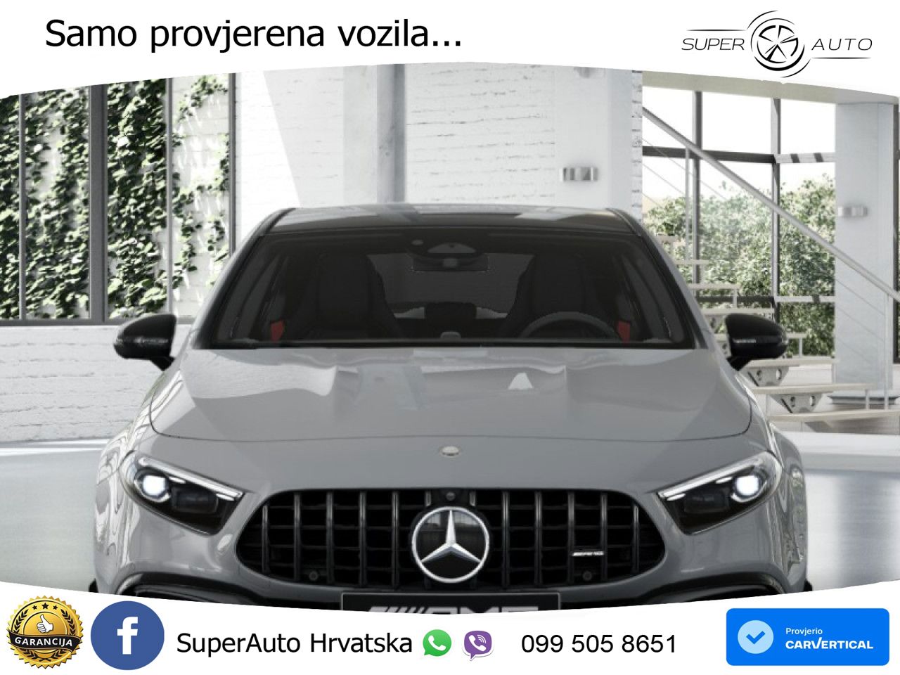 Mercedes-Benz AMG A 45 S 4MATIC+ AMG SPEEDSHIFT DCT 8G ACC+GR SJED+360+PANO