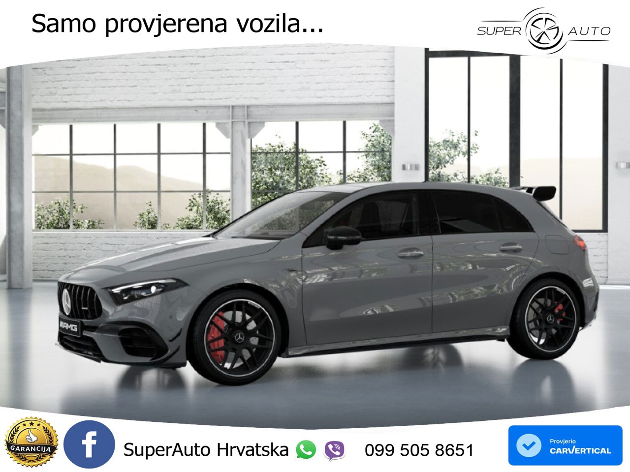 Mercedes-Benz AMG A 45 S 4MATIC+ AMG SPEEDSHIFT DCT 8G ACC+GR SJED+360+PANO