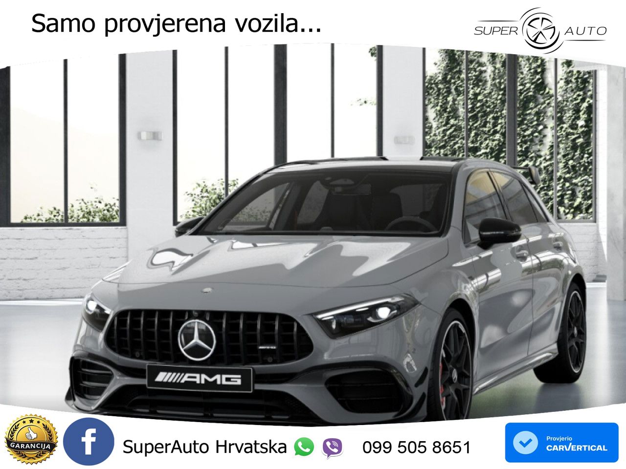 Mercedes-Benz AMG A 45 S 4MATIC+ AMG SPEEDSHIFT DCT 8G ACC+GR SJED+360+PANO