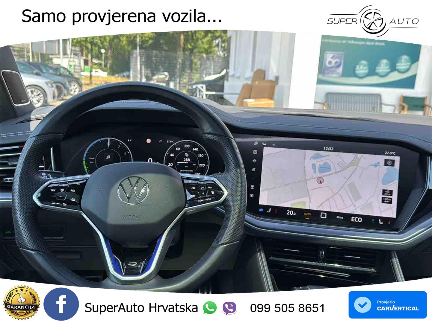 Volkswagen Touareg R 3.0 V6 TFSI (462 KS) 4MOTION Tiptronic ZRAČNI+ACC+GR SJED+KAM+PANO