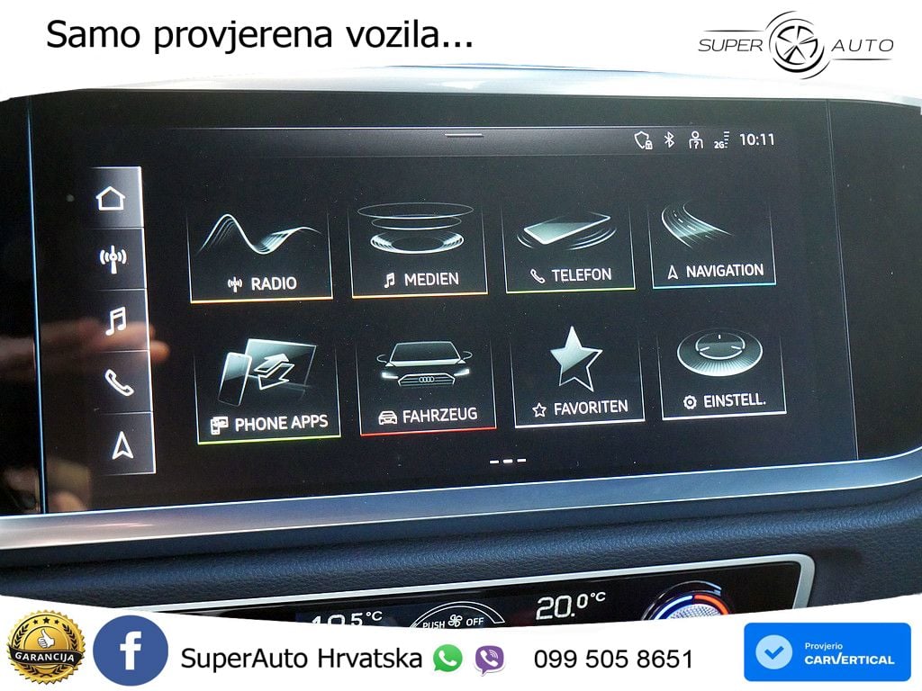 Audi Q3 Sportback 40 TDI (200 KS) quattro S tronic S line LED+GR SJED+ACC