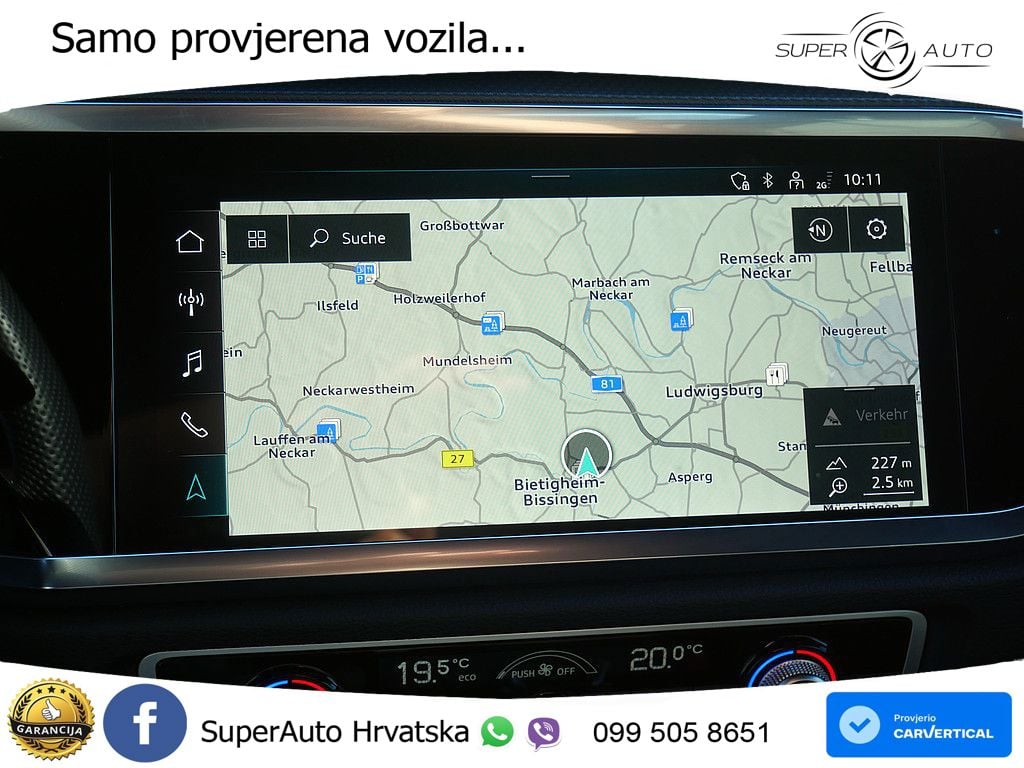 Audi Q3 Sportback 40 TDI (200 KS) quattro S tronic S line LED+GR SJED+ACC