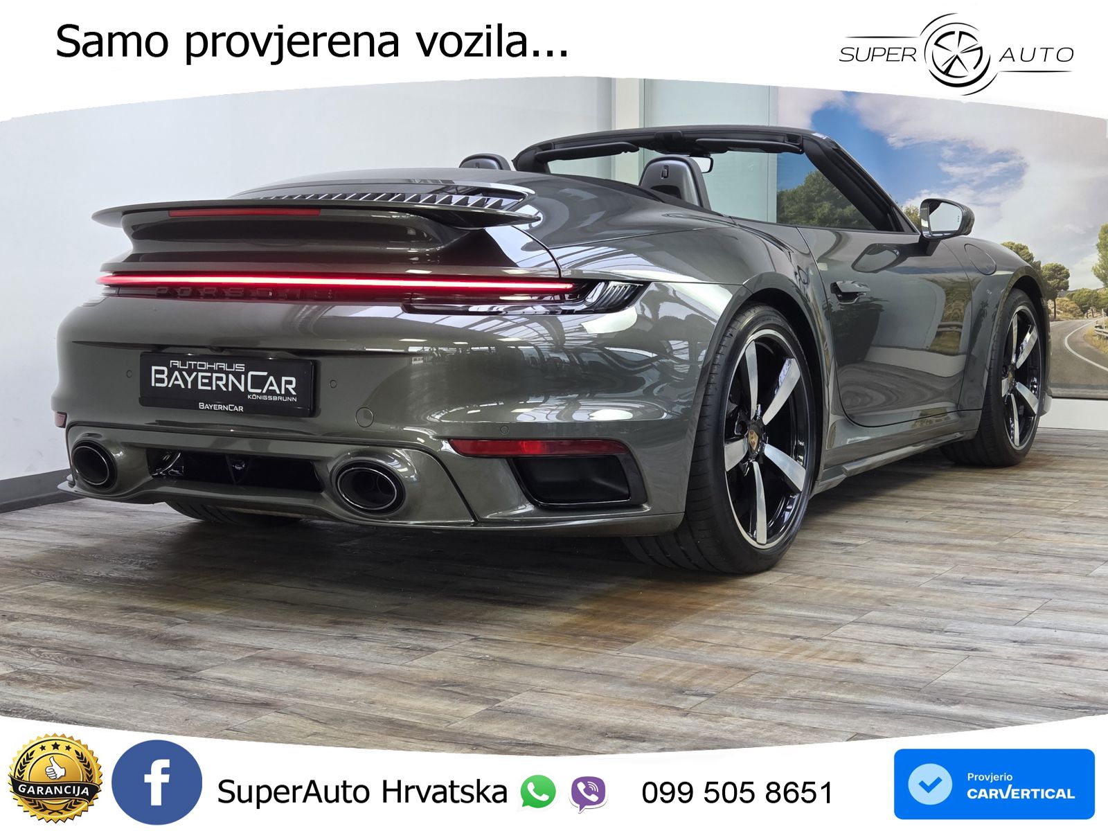 Porsche 911 Turbo Cabriolet 3.8 (580 KS) PDK LED+GR SJED+ACC